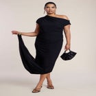 Bracelet Detail Draped Maxi Dress image number 1