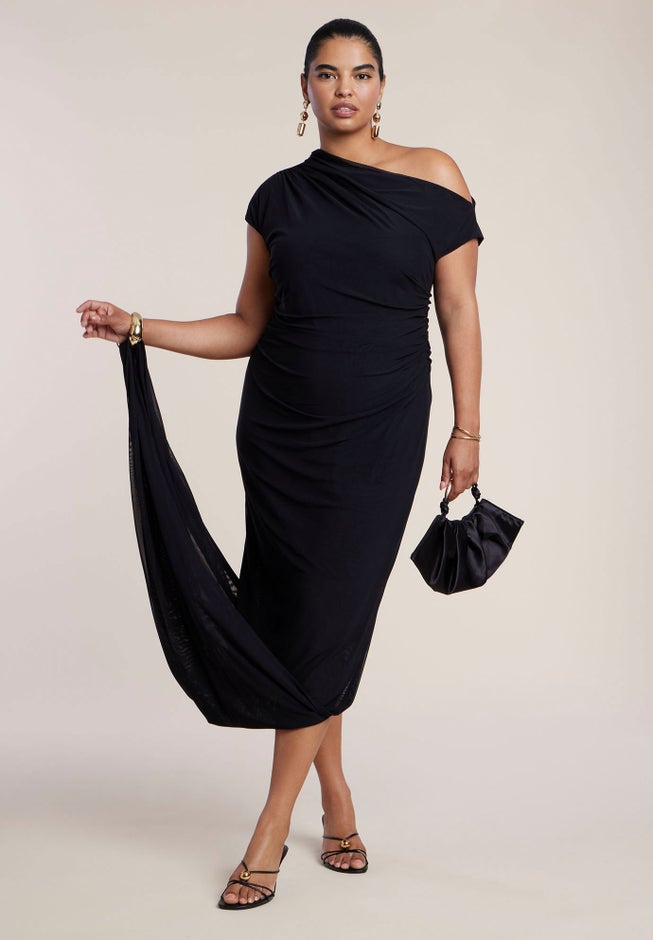 Bracelet Detail Draped Maxi Dress image number 1