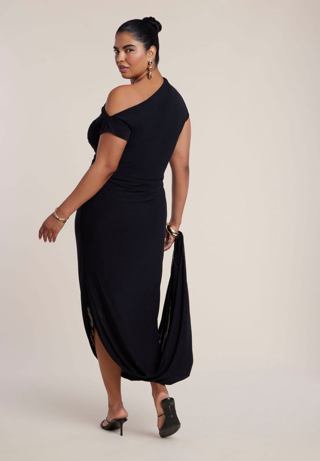 Bracelet Detail Draped Maxi Dress image number 2