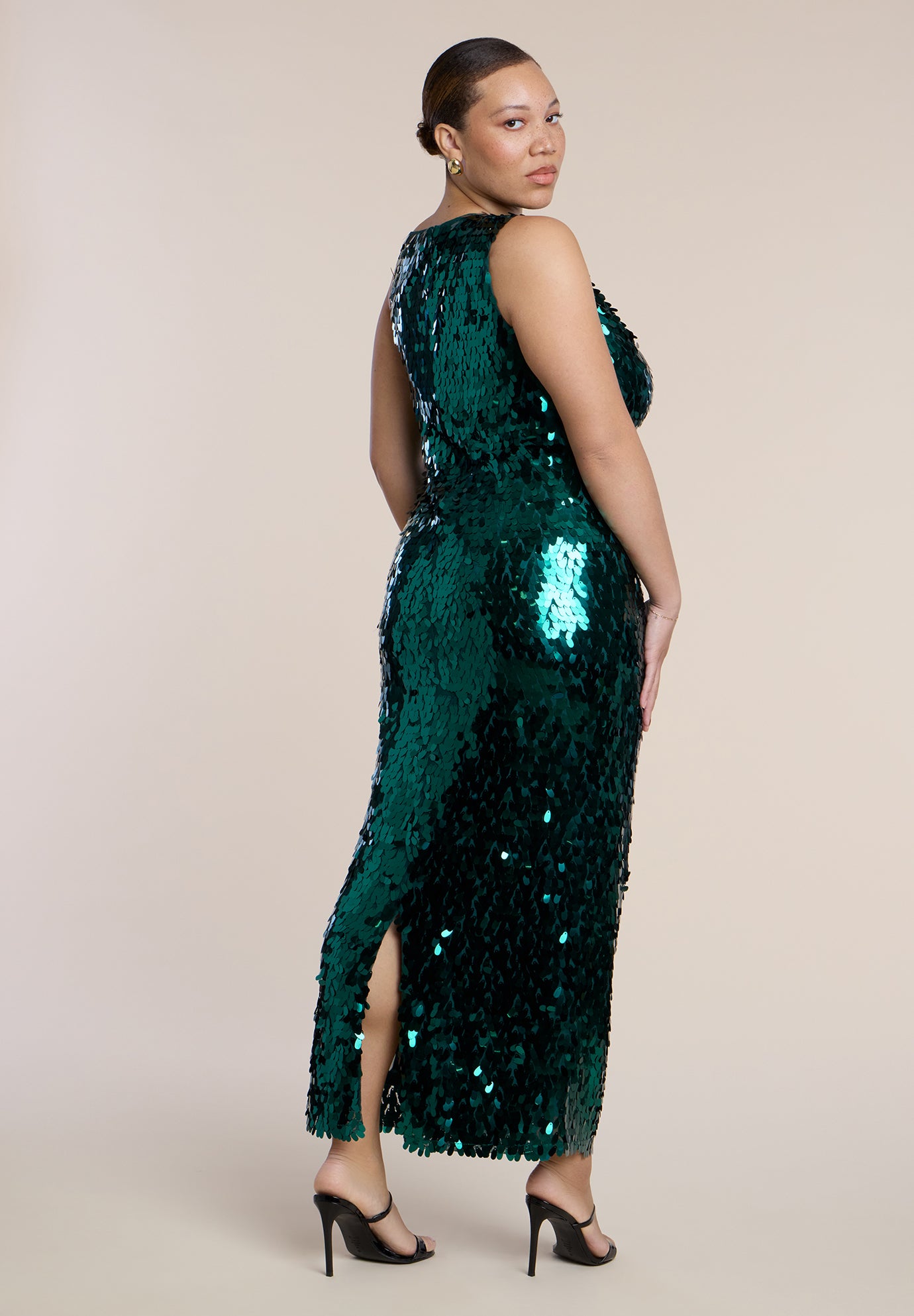Textured Sequin Maxi Dress image number 2