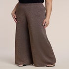 Shimmer Knit Wide-Leg Sweater Pant image number null