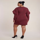 Exaggerated Sleeve Jacket Mini Dress image number 1