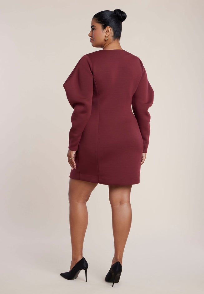 Exaggerated Sleeve Jacket Mini Dress image number 1