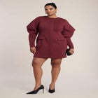 Exaggerated Sleeve Jacket Mini Dress image number 0