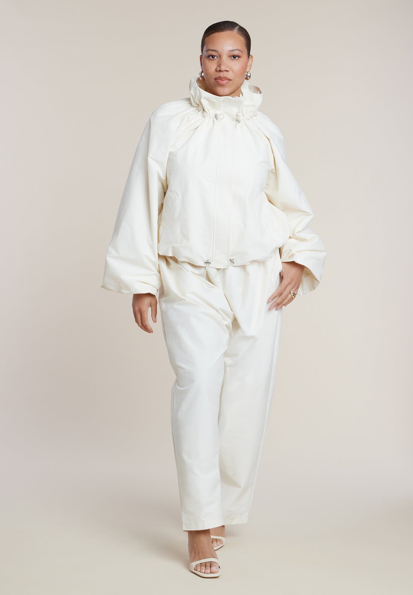 Cotton-Blend Straight Leg Pant image number 0
