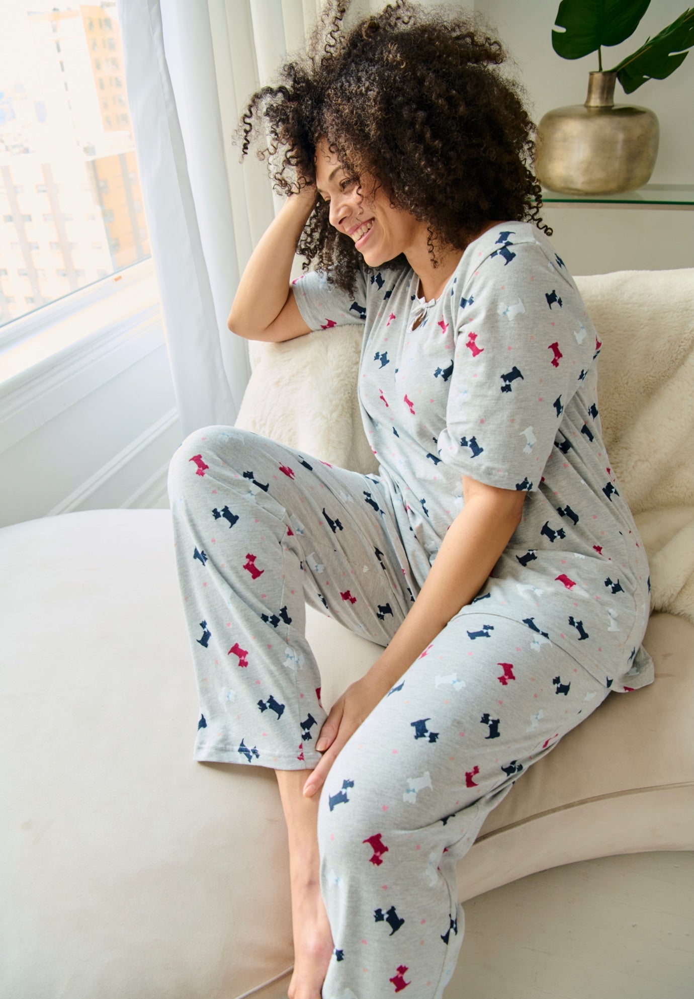 2 Piece Keyhole Pajama Set image number 2