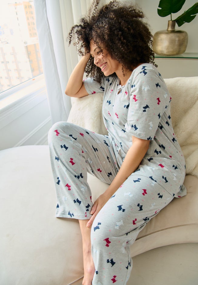 2 Piece Keyhole Pajama Set image number 2
