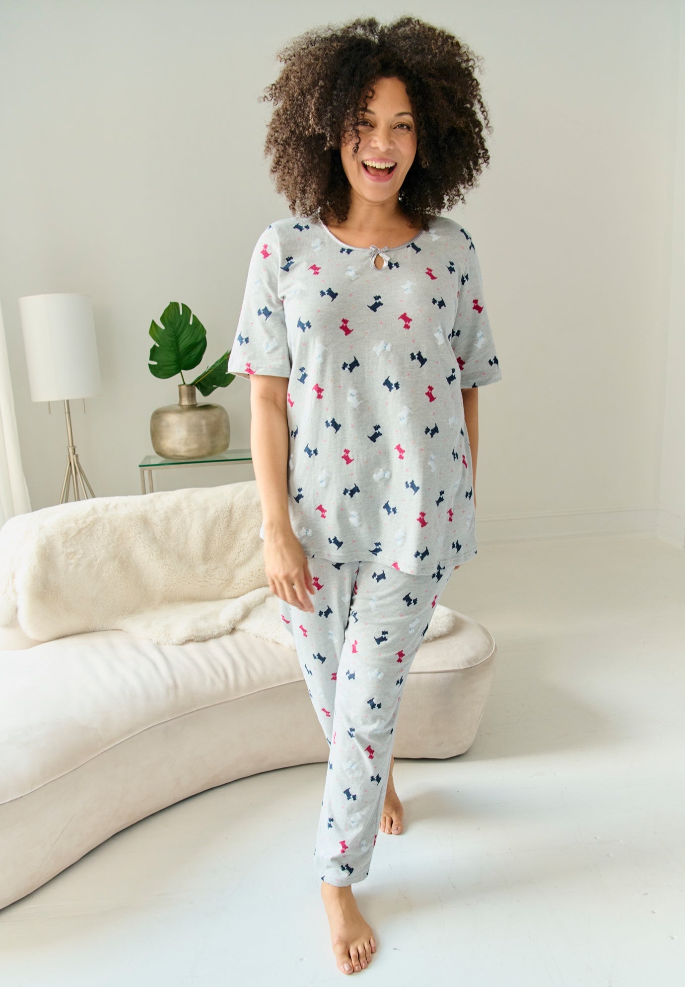 2 Piece Keyhole Pajama Set image number 0