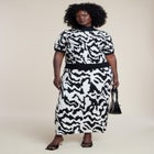 Intarsia Sweater Maxi Skirt image number null