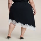 Asym Lace-Trimmed Midi Skirt image number 2