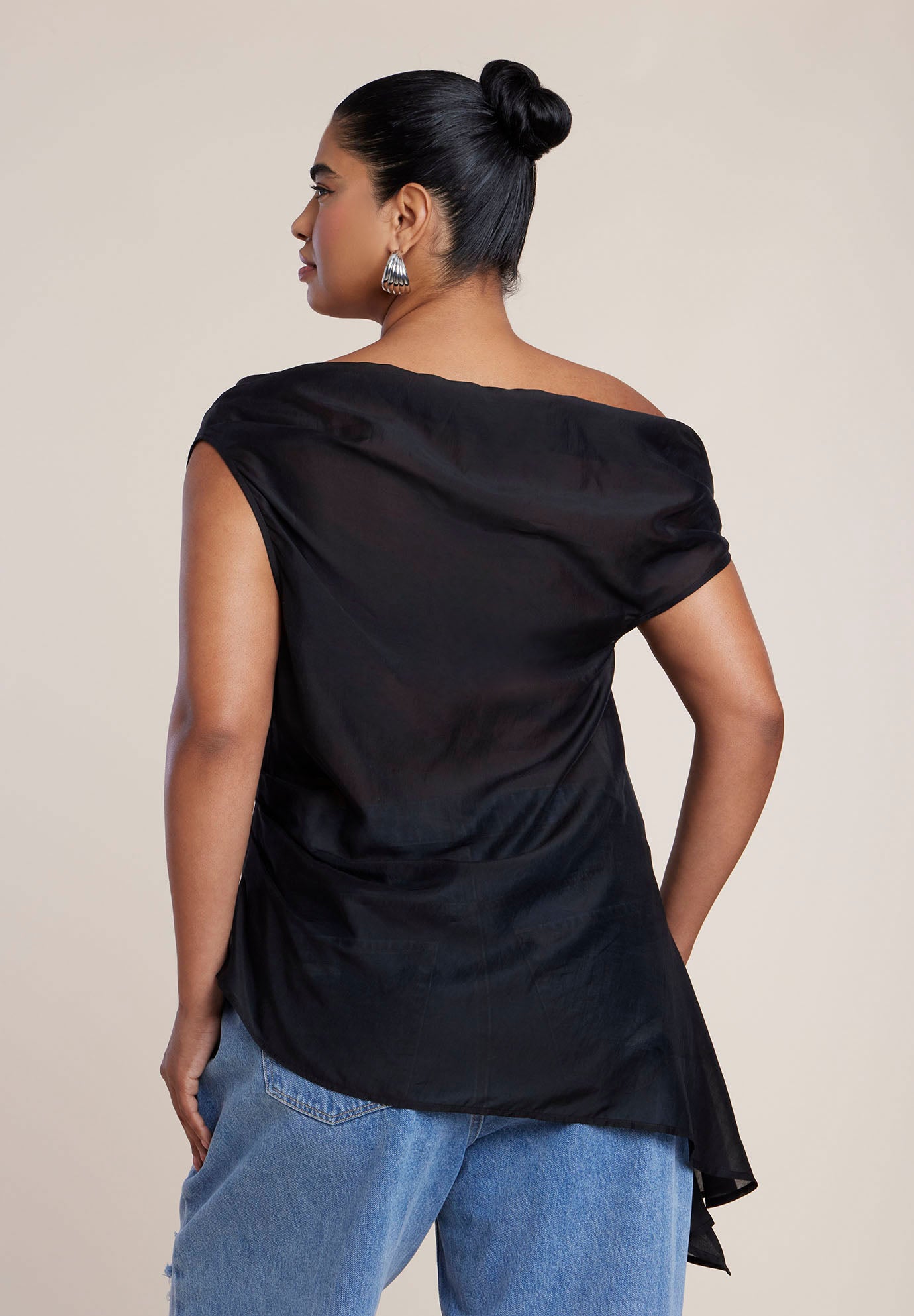 Off The Shoulder Sheer Top image number 2