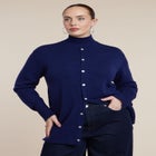 Longline Mockneck Cardigan image number null