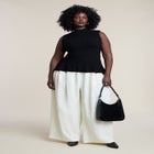 Mockneck Peplum Sweater image number 2