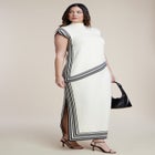 Stripe Detail Sleeveless Mockneck Top image number 2