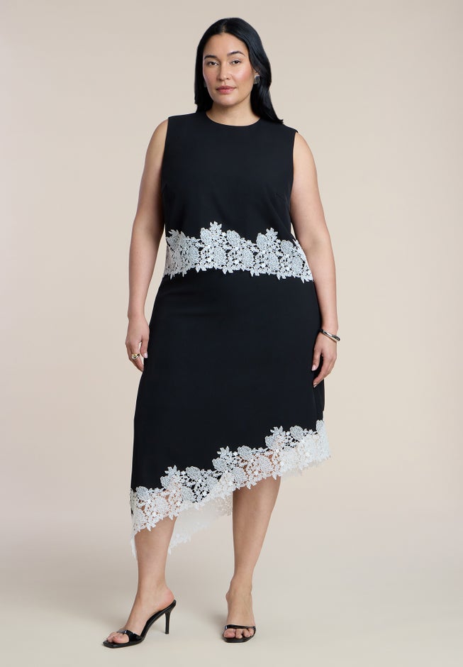 Sleeveless Lace-Trimmed Top image number 2