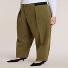 Elastic Waist Straight-Leg Trouser image number 1