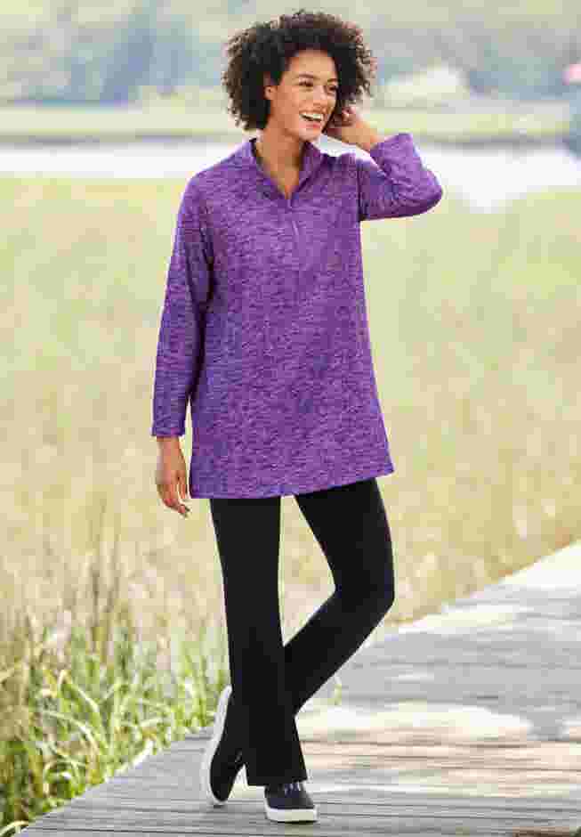 Stretch Cotton Bootcut Legging image number 4