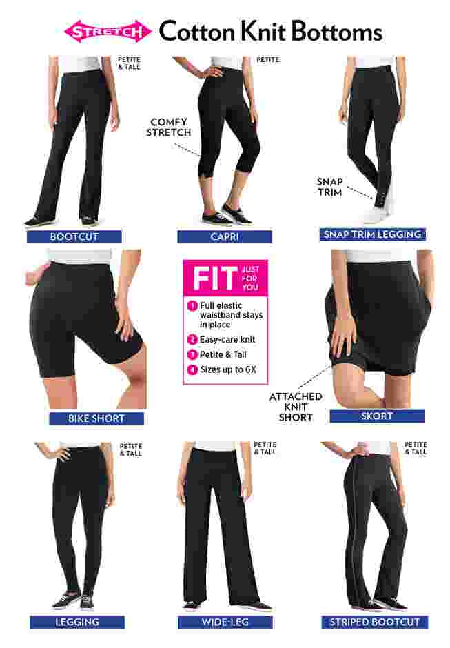 Stretch Cotton Bootcut Legging image number 3