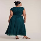 Asymmetric Draped Knit Maxi Dress image number 2