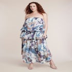 Strapless Bubble Maxi Dress image number 1