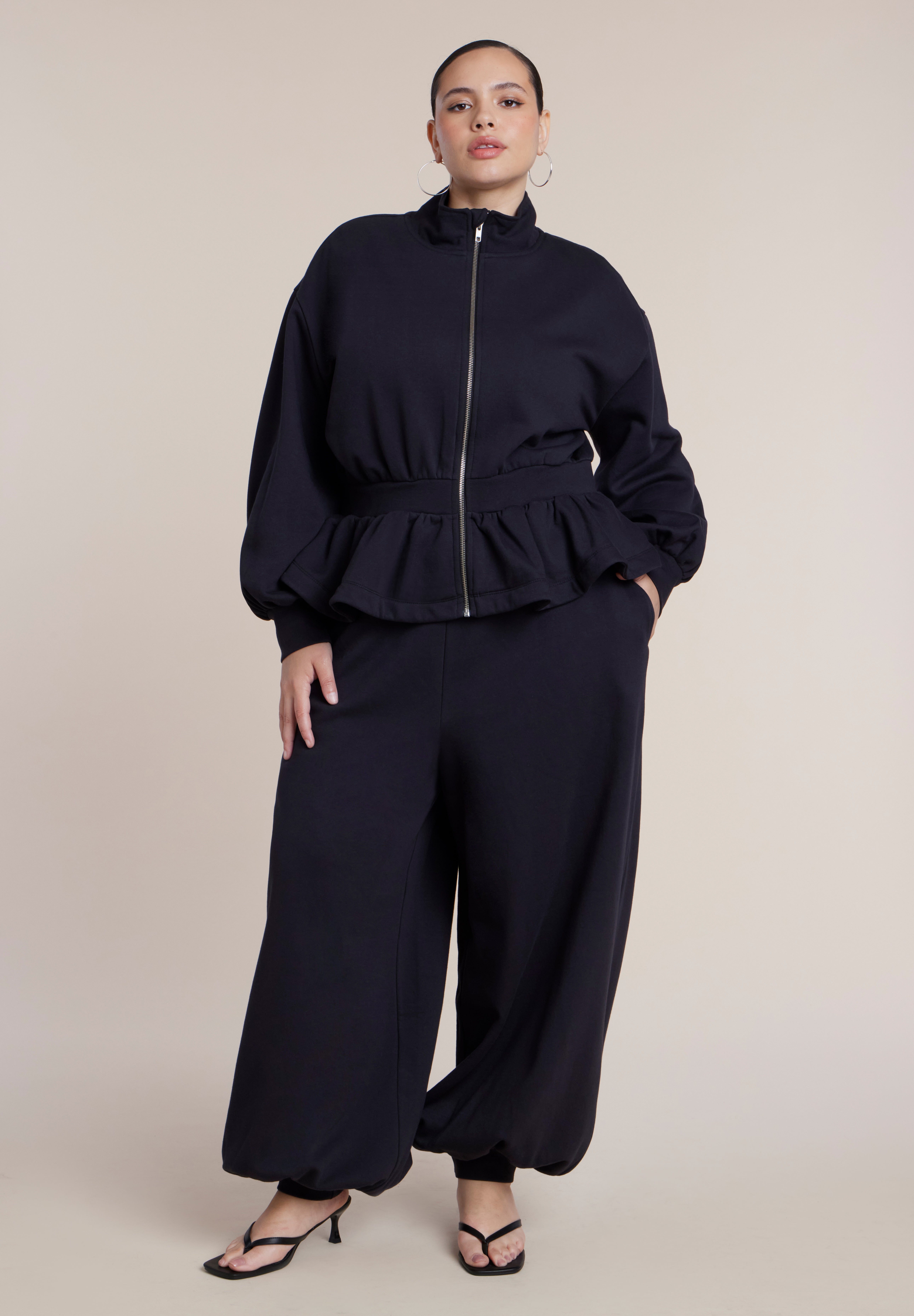 French Terry Pull-On Balloon Sweatpant image number 0