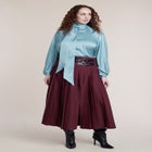 Maxi Pleated Skirt With Buckle image number 1