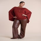 Dramatic Sleeve Shirred Top image number 3