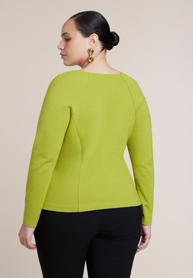 Square Neck Button Front Top image number 1