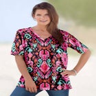 Plus Size Cotton Ultimate V-Neck Tee image number null