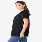 Plus Size Cotton Ultimate V-Neck Tee image number null