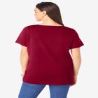 Plus Size Cotton Ultimate V-Neck Tee image number null