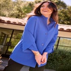Crepe Button-Front Swing Top image number null