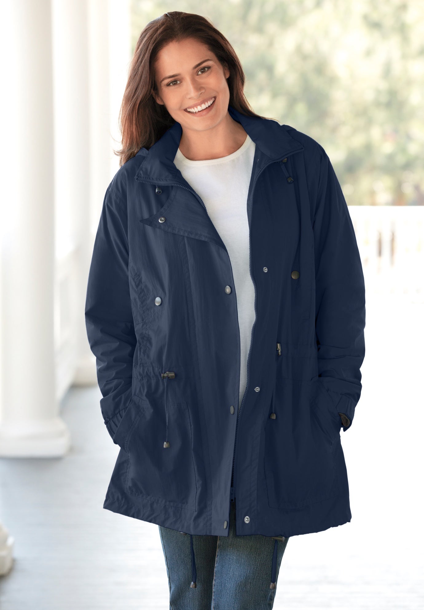 Fleece-Lined Taslon® Anorak image number 0