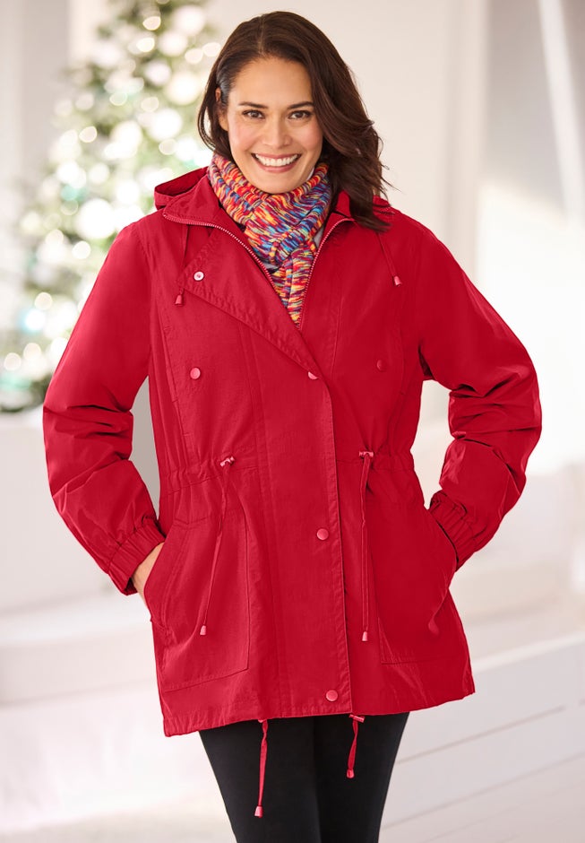 Fleece-Lined Taslon® Anorak image number 9