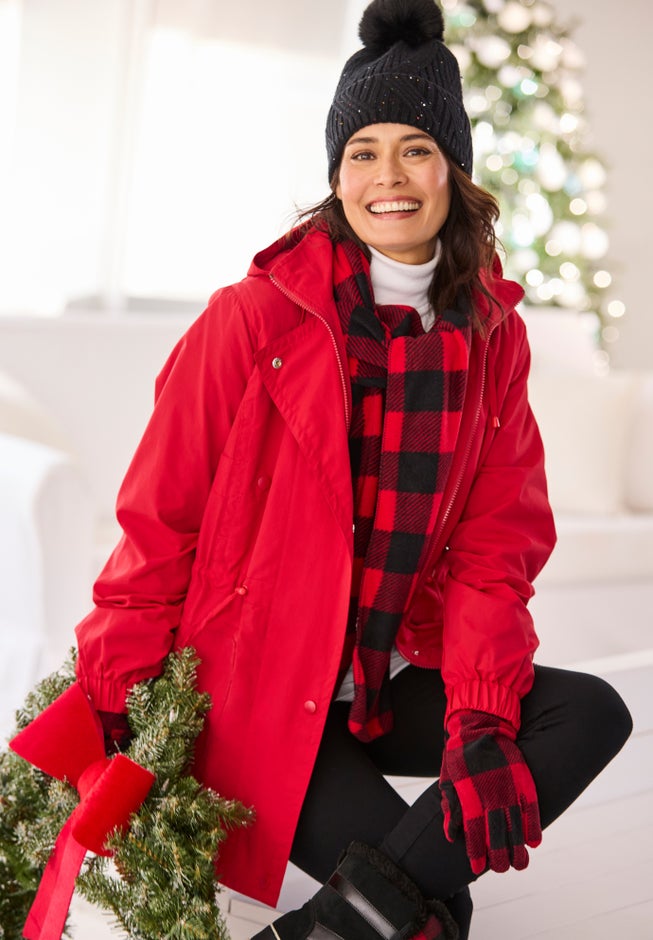 Fleece-Lined Taslon® Anorak image number 0