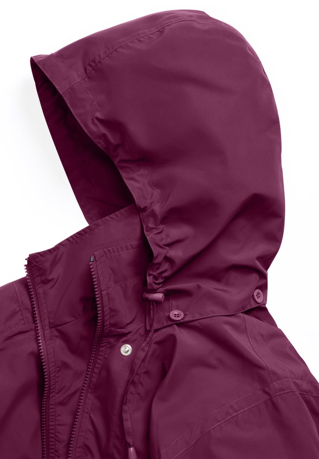 Taslon&reg; Anorak Jacket with Removable Fleece Lining image number 3