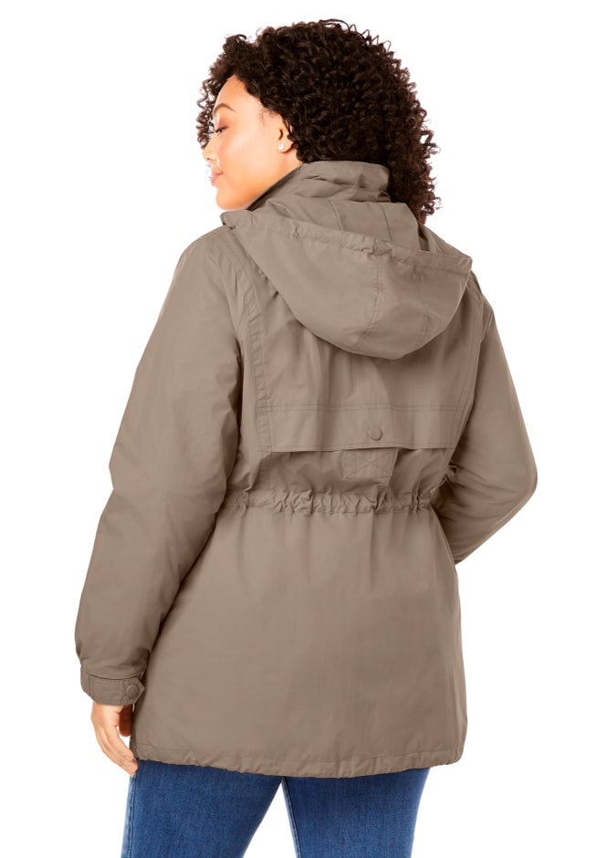 Fleece-Lined Taslon&reg; Anorak image number 4