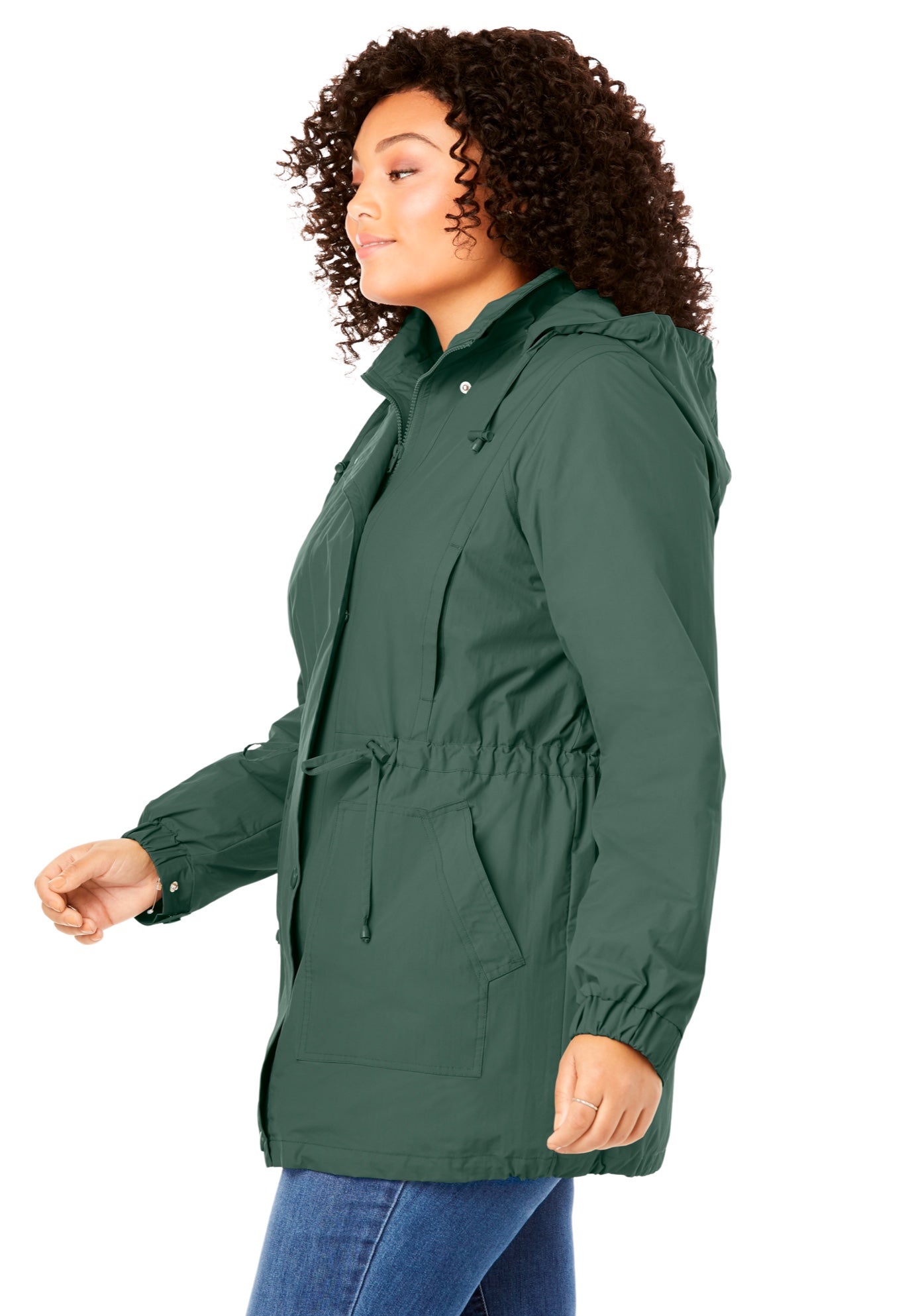 Taslon&reg; Anorak Jacket with Removable Fleece Lining image number 3
