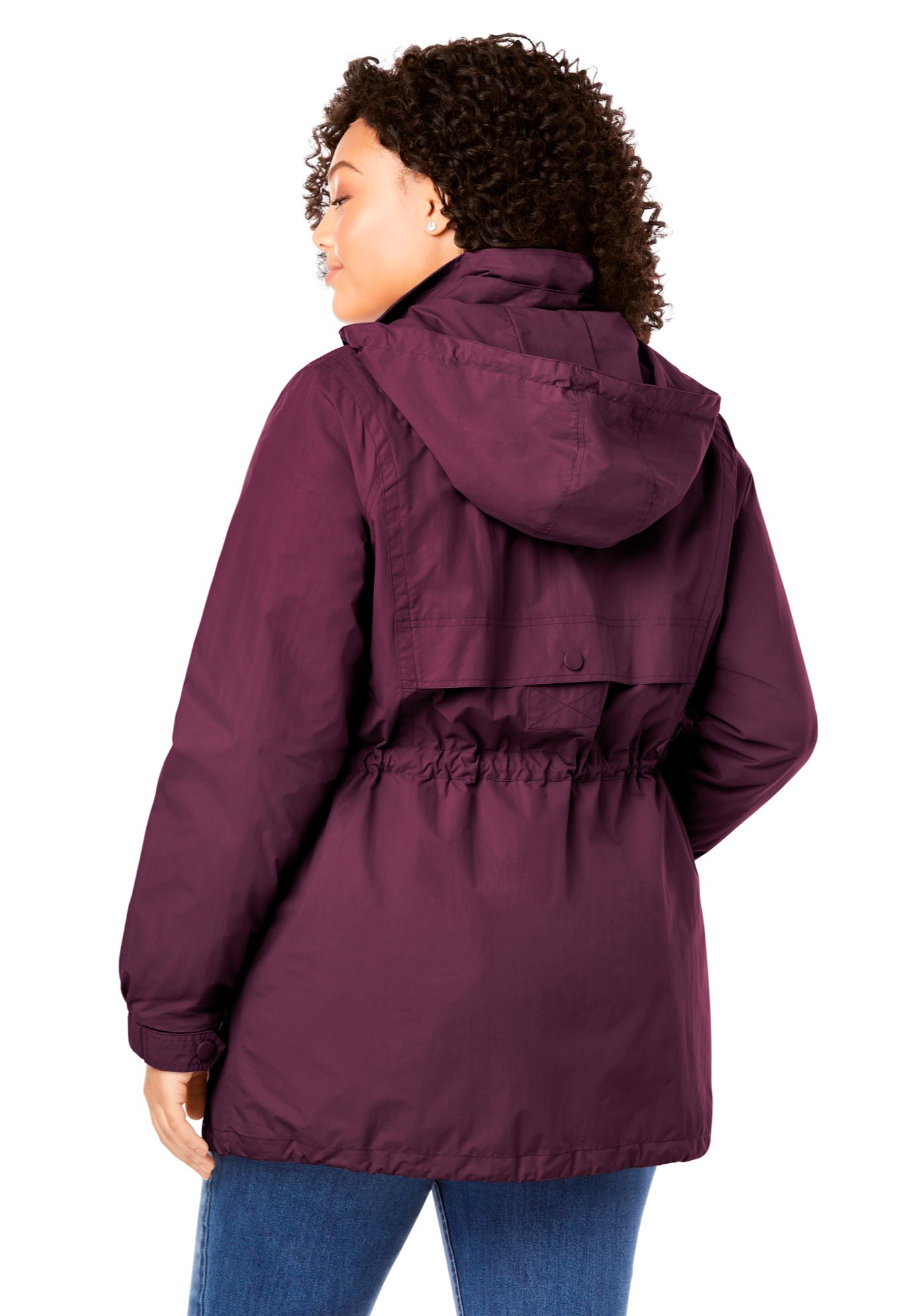 Taslon&reg; Anorak Jacket with Removable Fleece Lining image number 1