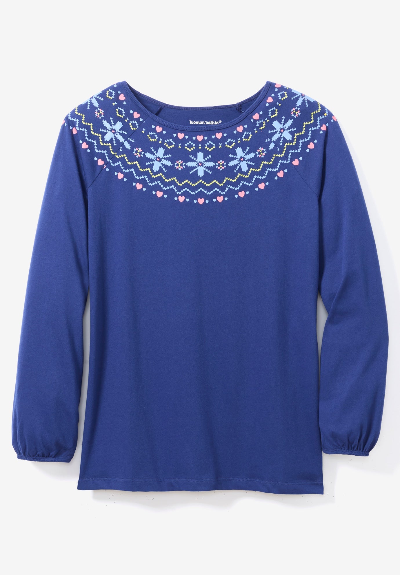 Fair Isle Knit Tee image number 1