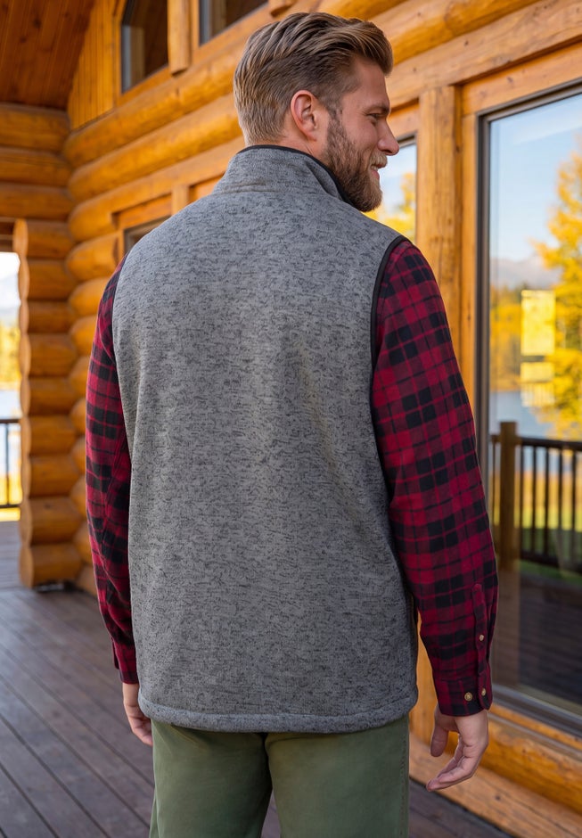 Sweater Fleece Vest image number 1