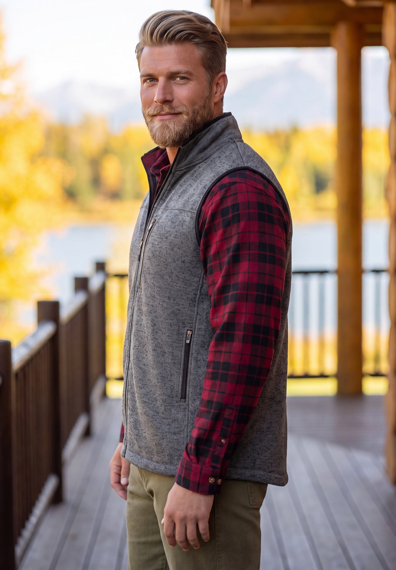 Sweater Fleece Vest image number 2
