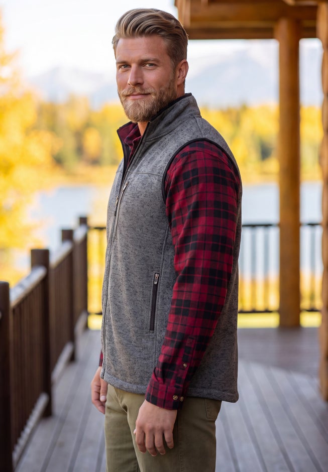 Sweater Fleece Vest image number 2