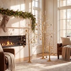 LED Gold Trees, Set of 3 image number 1