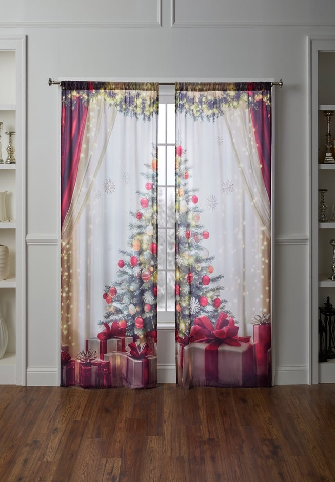 Christmas Tree Curtain panel image number 1