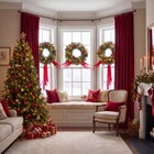 Hanging 20" Pre-lit Mixed Pine Wreath, Set of 3 image number 9