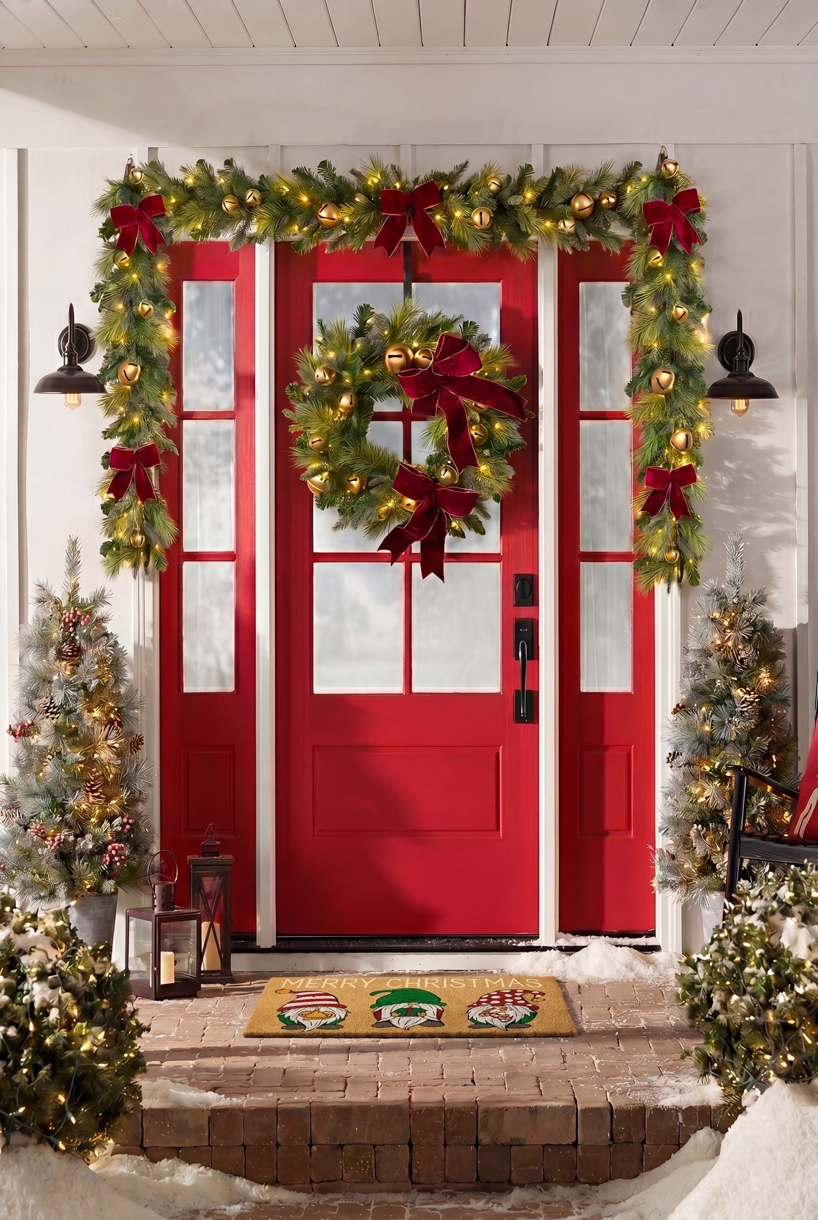 24" Pre-lit Jingle All the Way Wreath image number 7