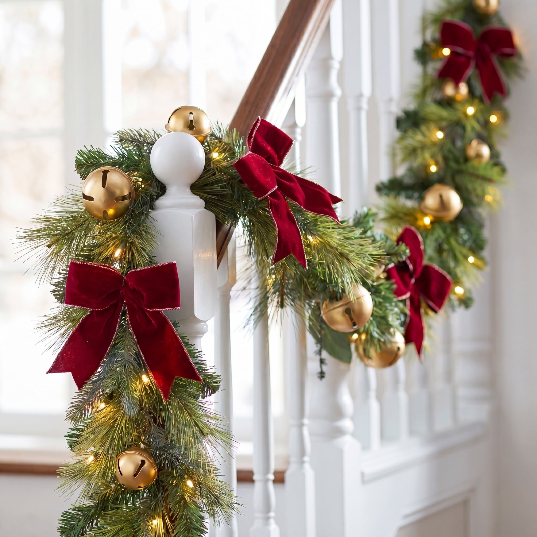 6 Ft. Pre-lit Jingle All the Way Garland image number 1