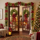 Double the Cheer Pre-lit Wreaths, Set of 2 image number 4