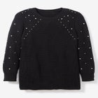 Pearl-Embellished Scoop Neck Sweater image number 1